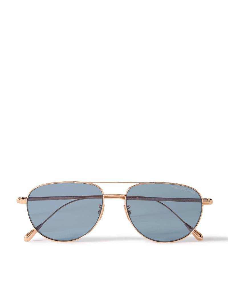 Cutler and Gross - 0002 Aviator-Style Rose Gold-Plated Sunglasses - Men - Gold von Cutler and Gross