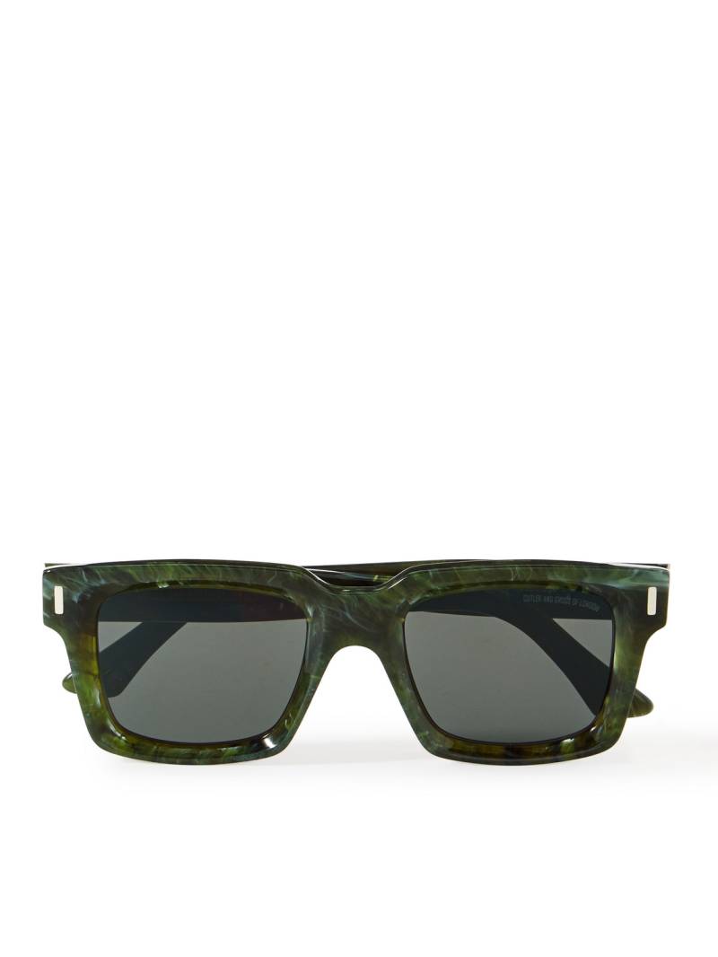Cutler and Gross - 1386 Square-Frame Acetate Sunglasses - Men - Green von Cutler and Gross