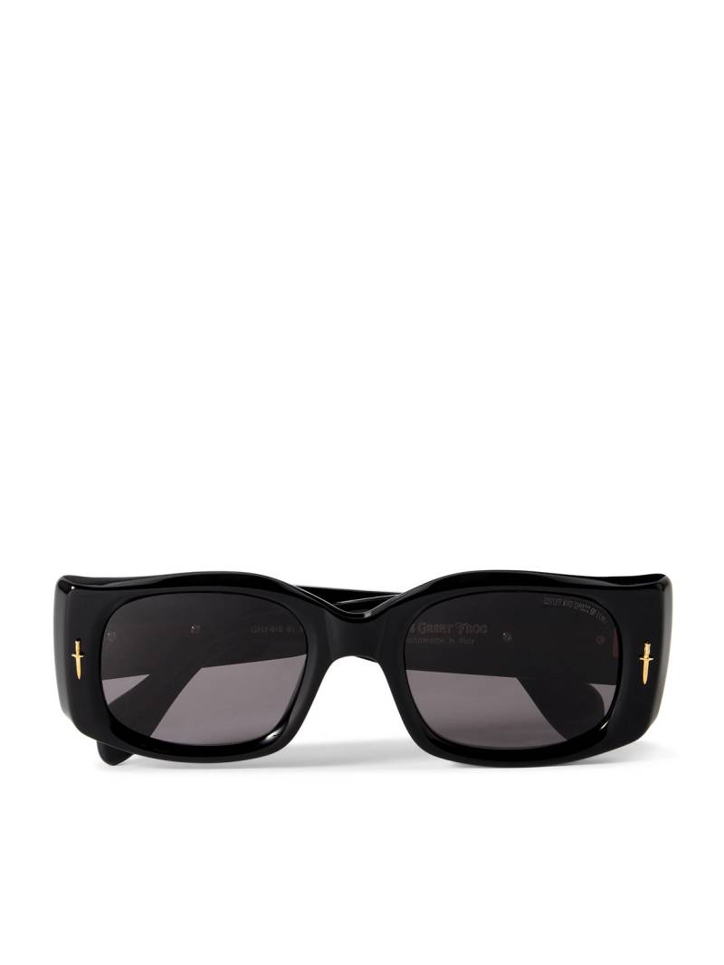 Cutler and Gross - The Great Frog 010-10 Rectangle-Frame Acetate Sunglasses - Men - Black von Cutler and Gross