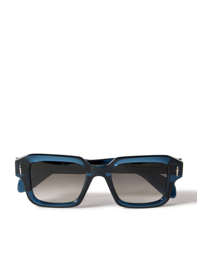 Cutler and Gross - The Great Frog Square-Frame Acetate and Silver-Tone Sunglasses - Men - Blue von Cutler and Gross