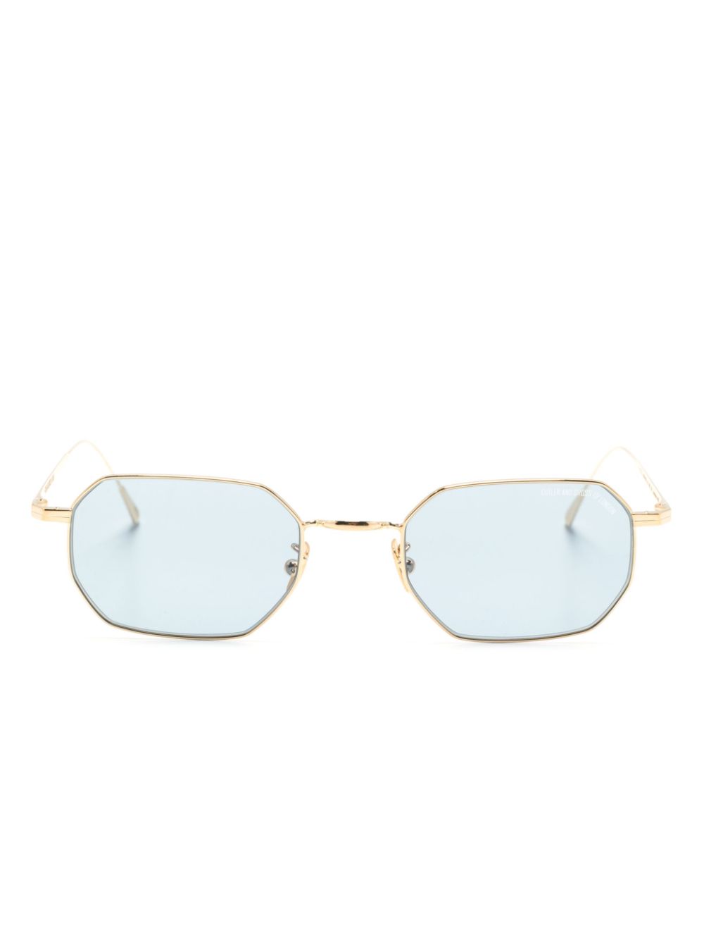 Cutler & Gross Sonnenbrille mit geometrischem Gestell - Gold von Cutler & Gross