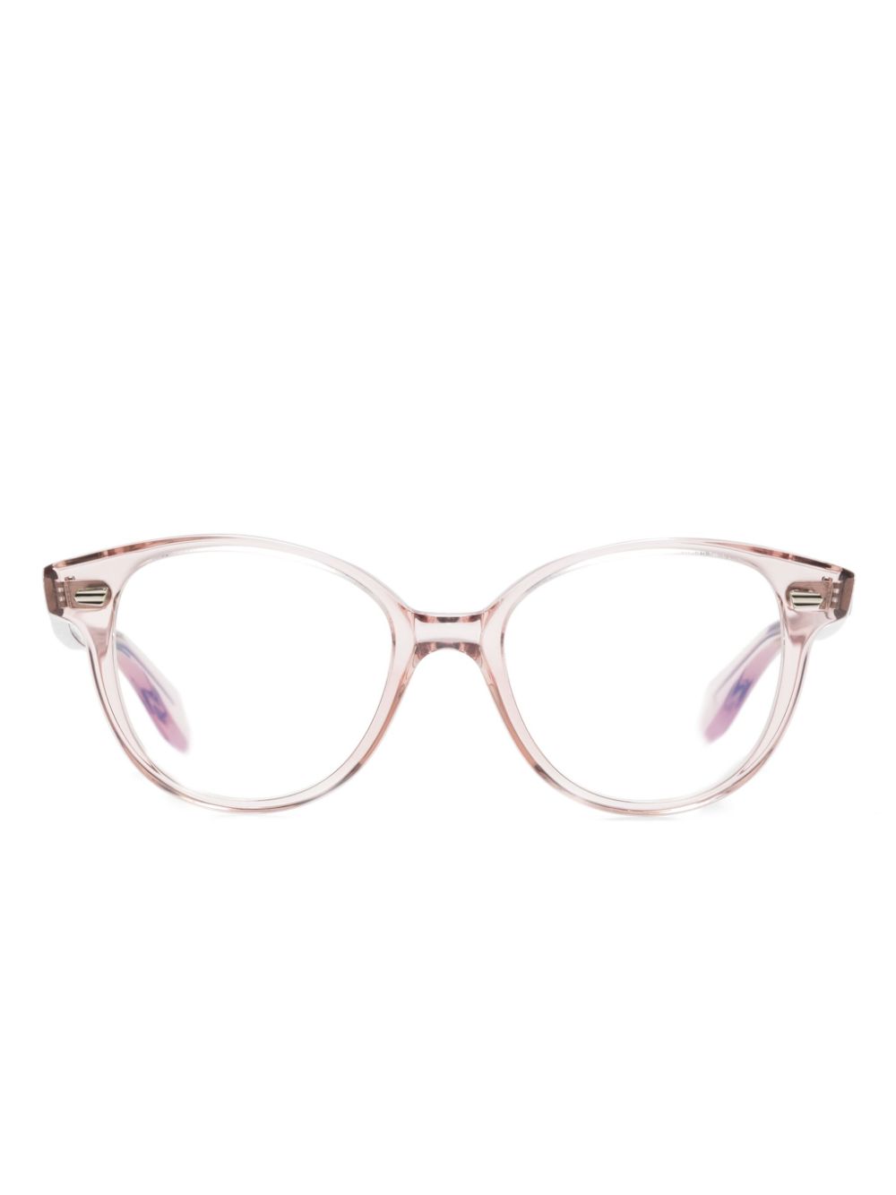 Cutler & Gross Runde Brille mit semi-transparentem Gestell - Rosa von Cutler & Gross