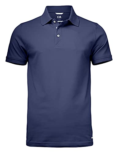 Cutter & Buck Advantage Poloshirt für Herren | Größe 3XL | Navy | Drytec Cotton + 35 UV-Schutz | Herren Poloshirt Kurzarm | Polohemd Herren | Basic Polo Shirt von Cutter & Buck