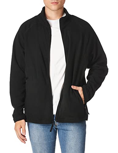 Cutter & Buck Herren Summit Microfleece mit Durchgehendem Reißverschluss Sweatshirt, Schwarz, Large von Cutter & Buck