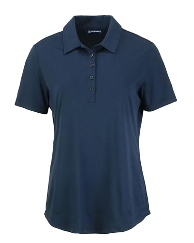 Cutter & Buck Coastline Epic Comfort Eco Recycled Damen-Poloshirt, Marineblau, XX-Large von Cutter & Buck