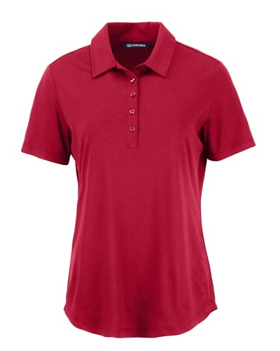 Cutter & Buck Coastline Epic Comfort Eco Recycled Damen-Poloshirt, Rot (Cardinal Red), XX-Large von Cutter & Buck