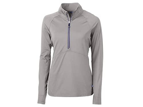 Cutter & Buck Damen Long Sleeve Adapt Eco Knit Half Zip Pullover Hemd, Poliert, S von Cutter & Buck