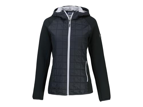 Cutter & Buck Damen Rainier Eco Hybrid Jacke, Schwarz, L von Cutter & Buck