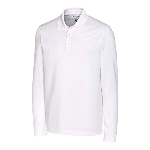 Cutter & Buck Herren 35+UPF, Langarm Advantage Poloshirt, Weiß, XX-Large Hoch von Cutter & Buck