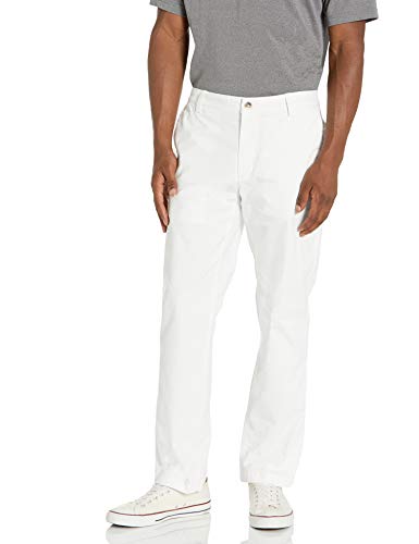 Cutter & Buck Herren Men's Voyager Chino, White, 3232 Golfhose, Weiß, 32W / 32L von Cutter & Buck