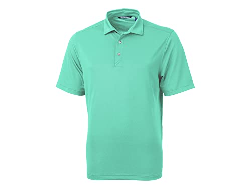 Cutter & Buck Herren Kurzärmeliges Poloshirt Virtue Eco Pique aus Recyceltem Material Polohemd, Frische Minze, 3X-Groß von Cutter & Buck