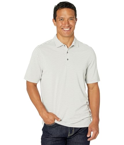 Cutter & Buck Herren Short Sleeve Virtue Eco Pique Stripe Recycled Polo Shirt Polohemd, poliert, Mittel Cutter & Buck Herren Short Sleeve Virtue Eco Pique Stripe Recycled Polo Shirt Polohemd, poliert, Mittel von Cutter & Buck