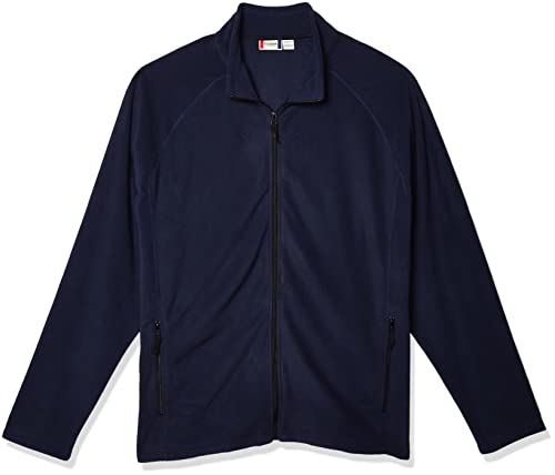 Cutter & Buck Herren Summit Microfleece mit Durchgehendem Reißverschluss Sweatshirt, Marineblau, 4XL von Cutter & Buck