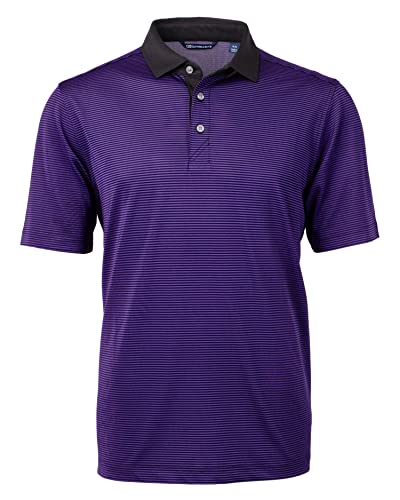 Cutter & Buck Herren Virtue Recyceltes Poloshirt Polohemd, College lila/schwarz, Mittel Cutter & Buck Herren Virtue Recyceltes Poloshirt Polohemd, College lila/schwarz, Mittel von Cutter & Buck