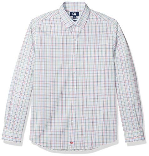 Cutter & Buck Men's Long Sleeve Anchor Multi Color Plaid Up Shirt Button Down Hemd, Embark, L von Cutter & Buck