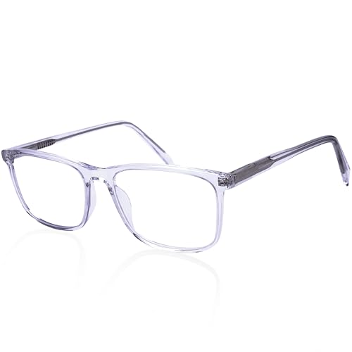 Cvantus Premium Blaulichtfilter Brille Herren & Damen | Blaulicht- & UV-Blocker, Antireflex, Antistatisch | Durchsichtig Blaufilter Brille Quadratisch | Verschreibungsqualität, Gemacht von Optikern von Cvantus