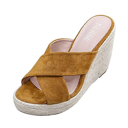 Cvanxluy Damen Sandalen Weiß Mesh Sandalen Damen Sommer Pink Sexy Pantoletten Damen Mit Absatz Damen Sandalen 38-39 Strandschuhe Offene Pantoffeln Leichte Hausschuhe Damen Mit Absatz von Cvanxluy