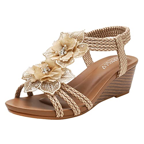 Cvanxluy Sandalen Damen Silber Outdoor Lässige Hausschuhe Frauen Sandaletten Flach Gr. 43 Leder Casual Römersandalen Ledersandalen Fischmaul Plattform Sommerstiefel Ballerinas Mädchen von Cvanxluy