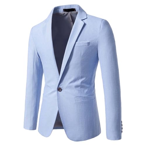 Cvanxluy schwarzer Blazer, Sommer Sakko Herren Leicht Business Basic Regular Fit Blazer Sommersakko Lässig Freizet Trachtensakko Stricksakko Atmungsaktiv Sportsakko Große Größen Anzugjacke für Männer von Cvanxluy