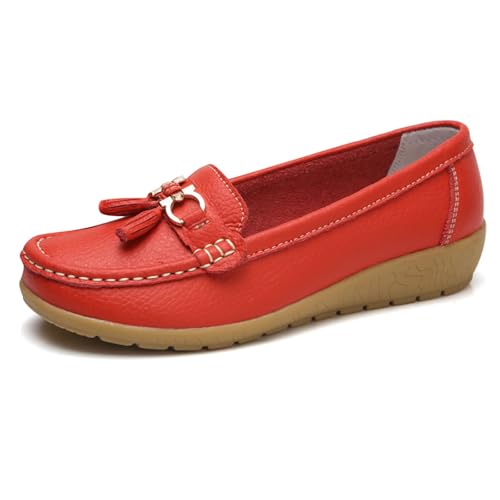 Mokassin, Bequeme Mokassin Damen Slip-On Flach Casual Leichte Loafers Wanderschuhe Basic Outdoor Moccasins Freizeitschuhe Runde Zehe Halbschuhe Lässige für Frauen 40 Mokassin, Bequeme Mokassin Damen Slip-On Flach Casual Leichte Loafers Wanderschuhe Basic Outdoor Moccasins Freizeitschuhe Runde Zehe Halbschuhe Lässige für Frauen 40 von Cvanxluy