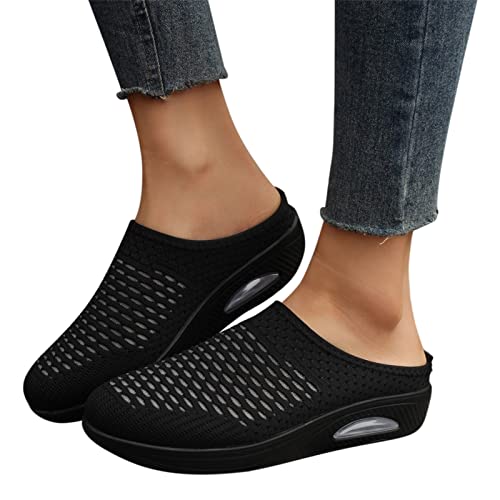 Orthopädische Schuhe Damen Air Cushion Diabetiker Schuhe Mit Luftkissen Lässige Slip On Walkingschuhe Sandalen Mesh Atmungsaktive Joggingschuhe Laufschuhe Sportschuhe Turnschuhe Sneaker Damen von Cvanxluy