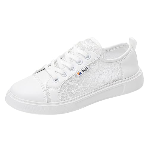 weiße Stoffschuhe Damen, Sommerschuhe Damen Trachten Sneaker Spitze Atmungsaktive Stoffschuhe Elegante Frauen Schnürhalbschuhe Laufschuhe Leicht Sportlich Flache Schuhe Freizeitschuhe 35 weiße Stoffschuhe Damen, Sommerschuhe Damen Trachten Sneaker Spitze Atmungsaktive Stoffschuhe Elegante Frauen Schnürhalbschuhe Laufschuhe Leicht Sportlich Flache Schuhe Freizeitschuhe 35 von Cvanxluy