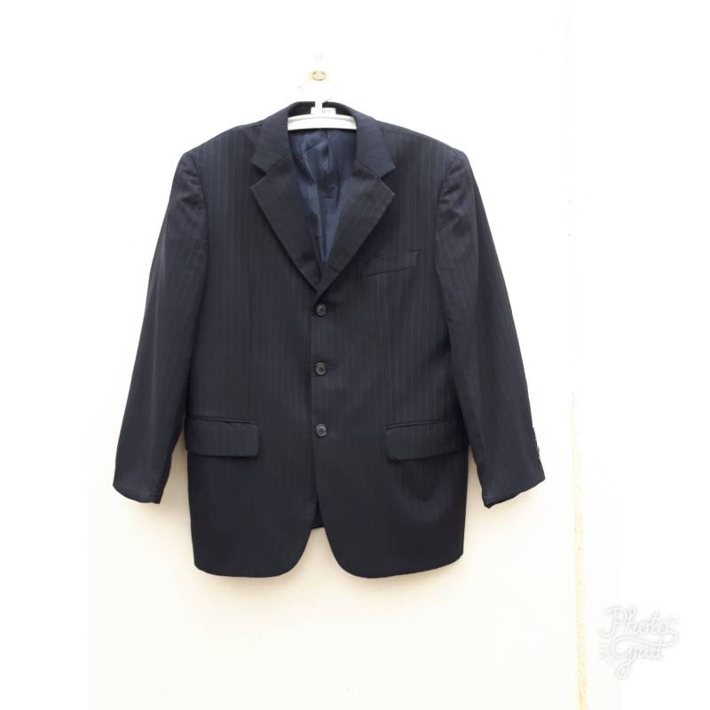 Herren Vintage 1990 Givenchy Schwarz & Grau Blazer Sport Mantel Größe 40S von CvintageLand