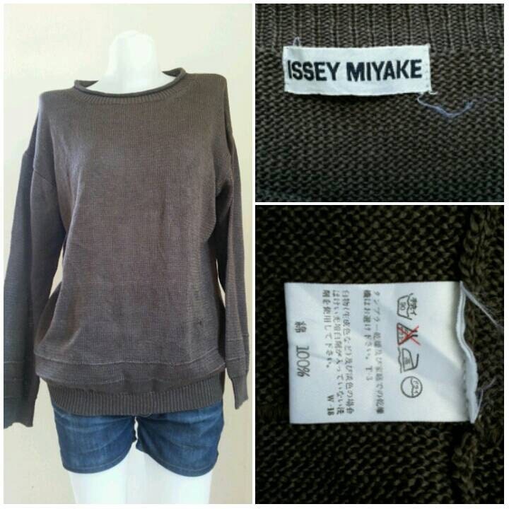 Issey Miyake Used Designer Kleidung Pullover/strick Wolle Mischung Größe M.shirt M von CvintageLand