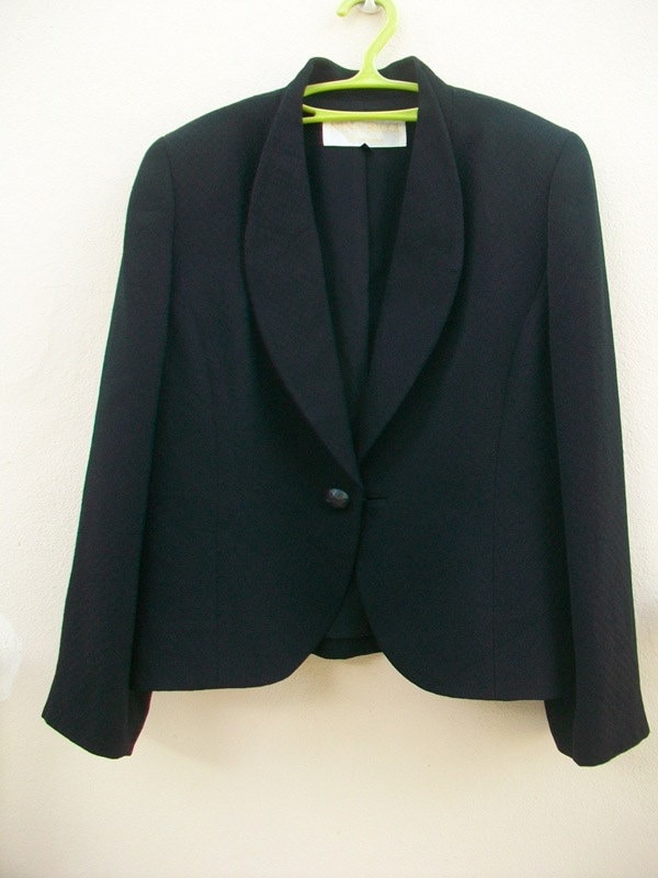 Sale 30% Rabatt Nina Ricci Schwarzer Blazer Kurzjacke Größe 13Ar Neu von CvintageLand