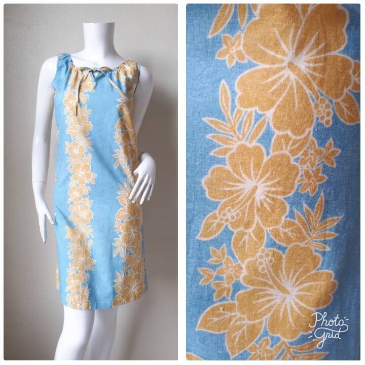 Vintage 90Er Jahre Tropical Hawaii Kleid Beach Party Boho Hipster Blumen Größe Small von CvintageLand