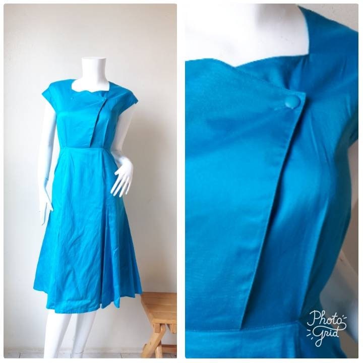 Vintage Miss Chloe Baumwollkleid Größe 40 Small von CvintageLand