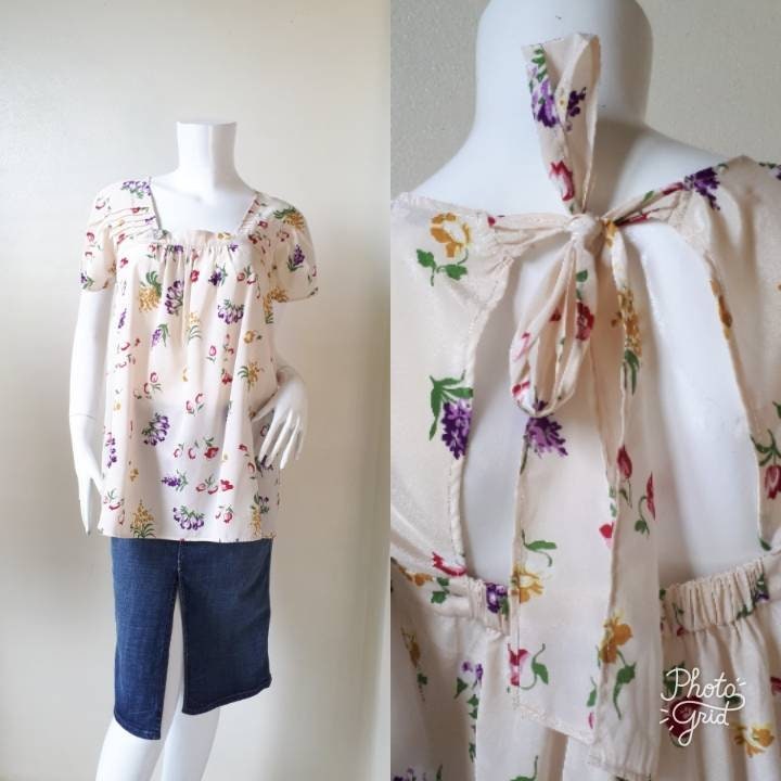 Vintage Rebecca Taylor Seidenbluse Gr. 2 Small von CvintageLand