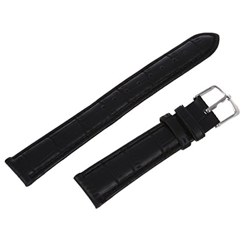 Cvoepobey 18mm Uhr Armband Schwarze PU-Leder Legierungsschnalle Buegel Uhr Cvoepobey 18mm Uhr Armband Schwarze PU-Leder Legierungsschnalle Buegel Uhr von Cvoepobey