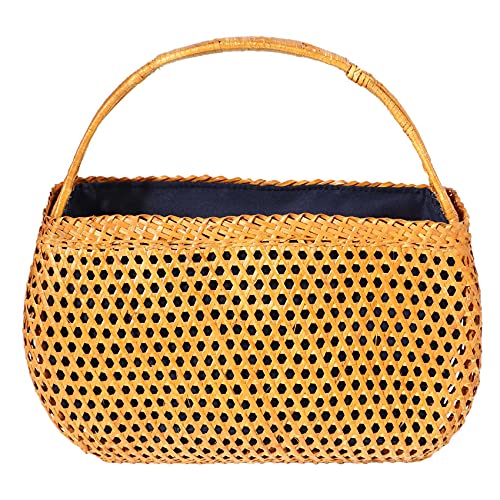 Cvoepobey Frauen Bambus Böhmischen Weiblichen Sommer Strand Hand Tasche Damen Vintage Rattan Gestrickte Tasche Hohl Hand Gemachte Gewebte Korb Handtasche von Cvoepobey