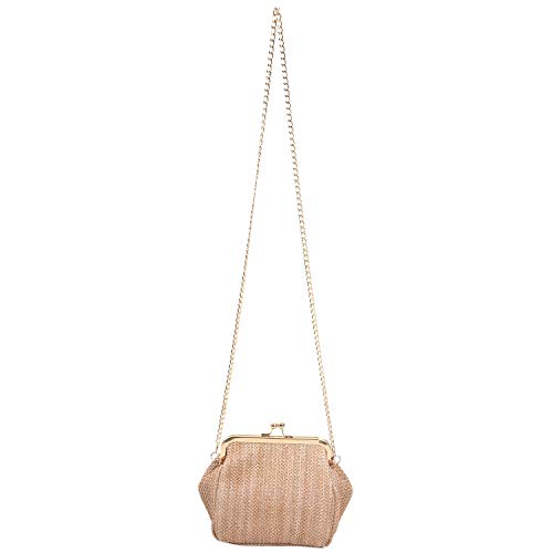 Cvoepobey Kleine Kreuz Körper Boho Für Frauen Abend Handtasche Hasp Damen Handtasche Weiblichen Stroh Strand Rattan Frauen Umhänge Tasche () von Cvoepobey