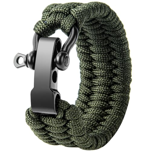 Cwualo Armbänder für Herren, S-(6-7" Wrists), Polypropylen-Faser, Kein Edelstein von Cwualo