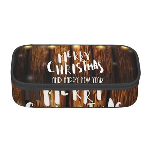 Cxzmnba Federmäppchen aus Holz für Jungen und Mädchen, Schulanfang, Schülerbedarf, Federmäppchen, Schwarz , Einheitsgröße, Taschen-Organizer von Cxzmnba