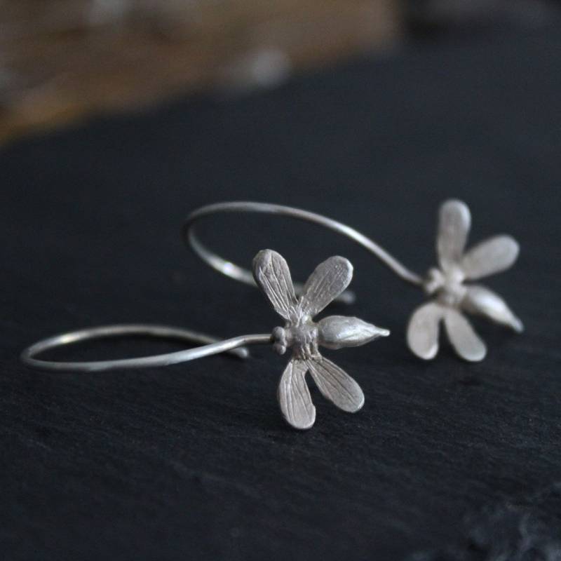 sterling Silber Bienen Ohrringe Handgemachter Insekten Schmuck sterling Silber Bienen Ohrringe Handgemachter Insekten Schmuck von CyKLu