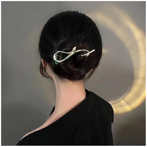 Cybche Halloween Schlange Haarspangen Gold Schlange Haarspange Clip Schlange Banane Haar Schlange Haarspange Haarnadel Französisch Stil Twist Haarspange Dekorative Haarschmuck Für Frauen Kopfschmuck von Cybche