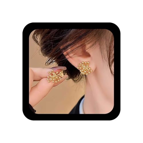 Cybche Vintage Kleine Feuerwerk Ohrringe Gold Starburst Ohrringe Minimalistische Feuerwerk Ohrstecker Schmuck Für Frauen von Cybche