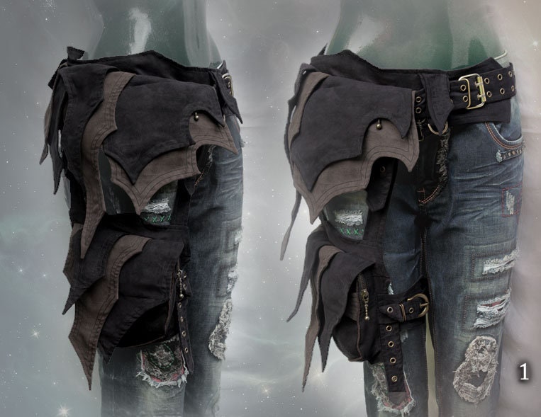 Nebula - Gürteltasche Mit Abnehmbarer Beintasche Nebula - Gürteltasche Mit Abnehmbarer Beintasche von CyberGypsyFashion