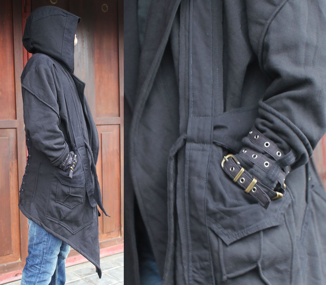 Saracen Jacket Hood ~ Schwarze Kapuzenjacke Saracen Jacket Hood ~ Schwarze Kapuzenjacke von CyberGypsyFashion