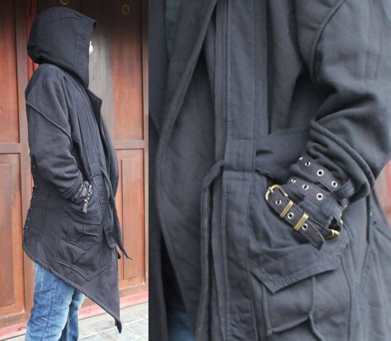 Saracen Jacket Hood ~ Schwarze Kapuzenjacke Saracen Jacket Hood ~ Schwarze Kapuzenjacke von CyberGypsyFashion