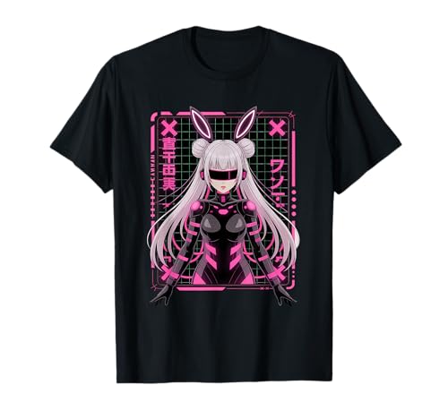 Cyber Bunny Girl Anime - Futuristic VR Idol Waifu Techwear T-Shirt Cyber Bunny Girl Anime - Futuristic VR Idol Waifu Techwear T-Shirt von CyberSpirit Threads Apparel