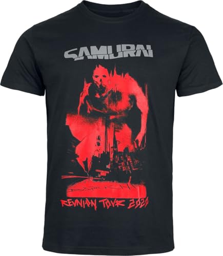 Cyberpunk 2077 - Samurai Reunion Tour 2020 Männer T-Shirt schwarz L 100% Baumwolle Fan-Merch, Gaming von Cyberpunk