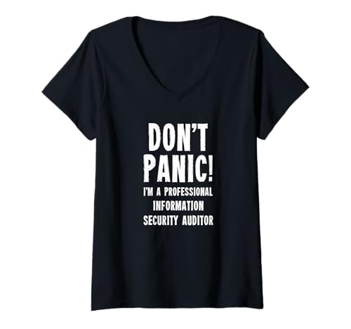 Damen Prüfer für Informationssicherheit T-Shirt mit V-Ausschnitt Damen Prüfer für Informationssicherheit T-Shirt mit V-Ausschnitt von Cybersecurity Compliance T-Shirts & Gifts