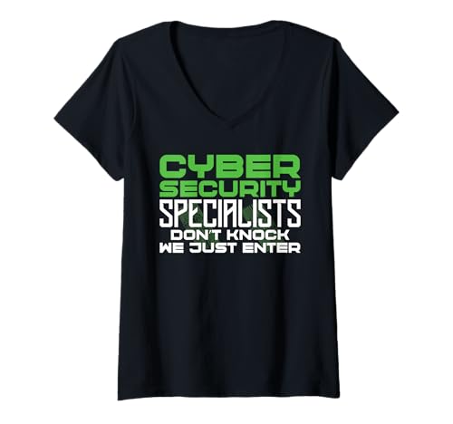 Damen Cybersicherheit Wir geben gerade Cybersecurity Professional ein T-Shirt mit V-Ausschnitt Damen Cybersicherheit Wir geben gerade Cybersecurity Professional ein T-Shirt mit V-Ausschnitt von Cybersecurity Design For It Tech & Programmer