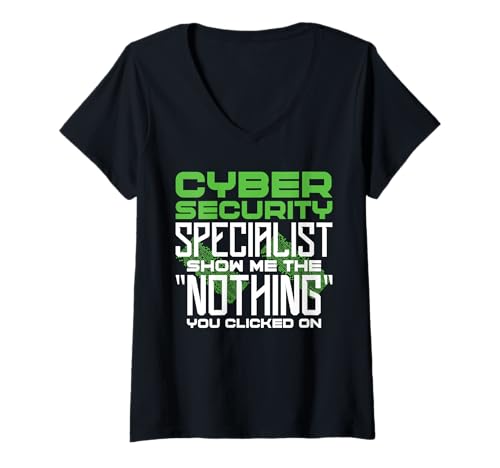 Damen Hacking IT Tech Nothing Programmierer Cyber Security Hacker T-Shirt mit V-Ausschnitt Damen Hacking IT Tech Nothing Programmierer Cyber Security Hacker T-Shirt mit V-Ausschnitt von Cybersecurity Design For It Tech & Programmer