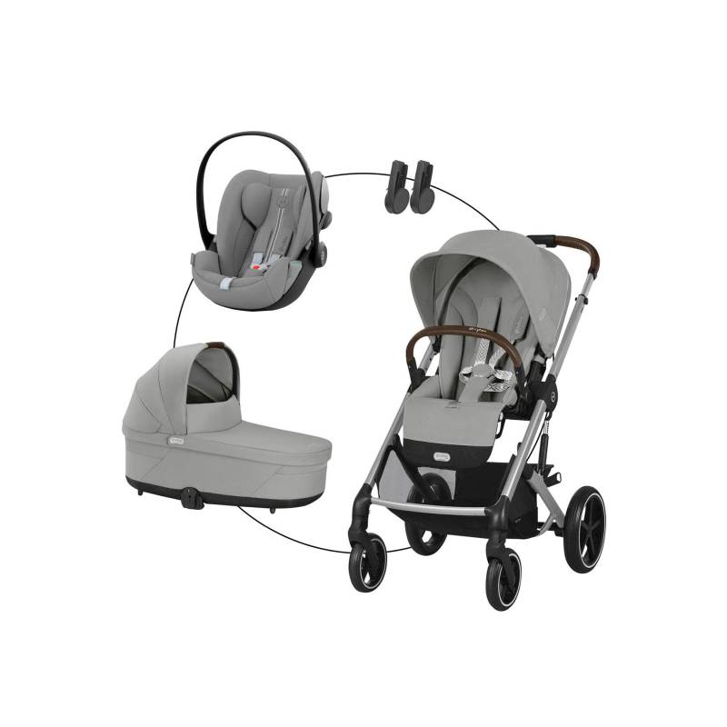 Cybex Gold Kombikinderwagen Balios S Lux Trio-Set inkl. Babyschale Cloud G von Cybex
