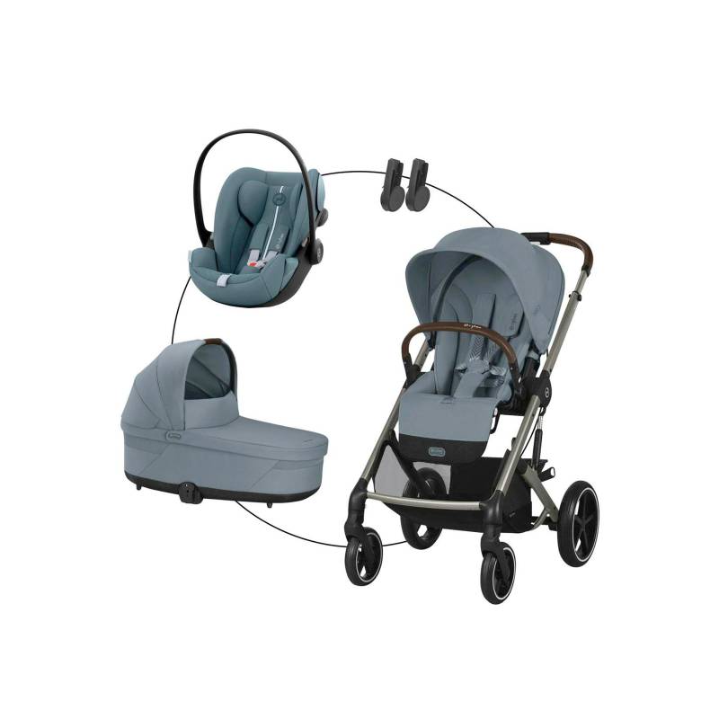 Cybex Gold Kombikinderwagen Balios S Lux Trio-Set inkl. Babyschale Cloud G von Cybex